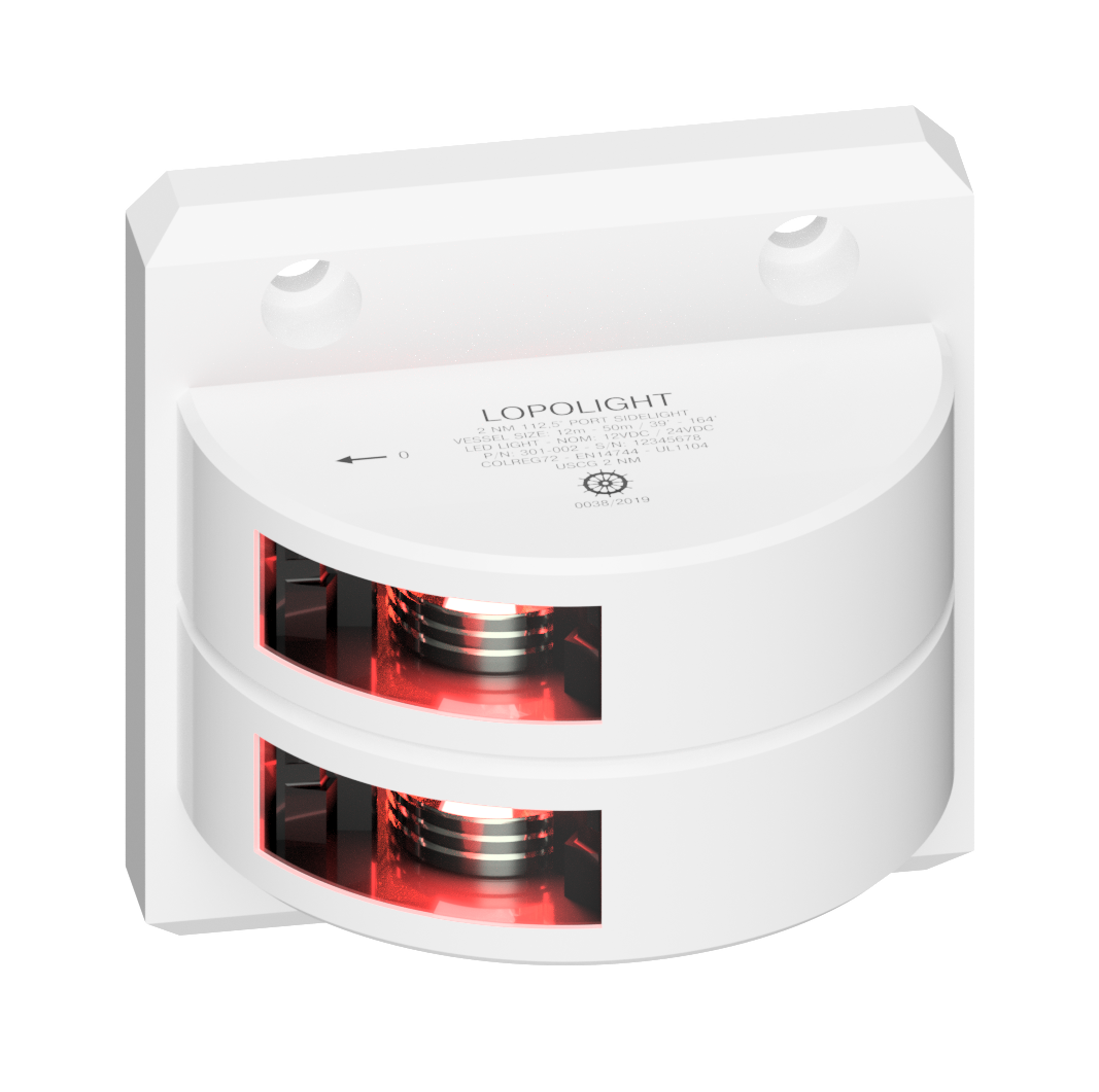 3nm 112,5° Red, dbl Port, white ceramic coated 3nm 112,5° Red, dbl Port, white ceramic coated